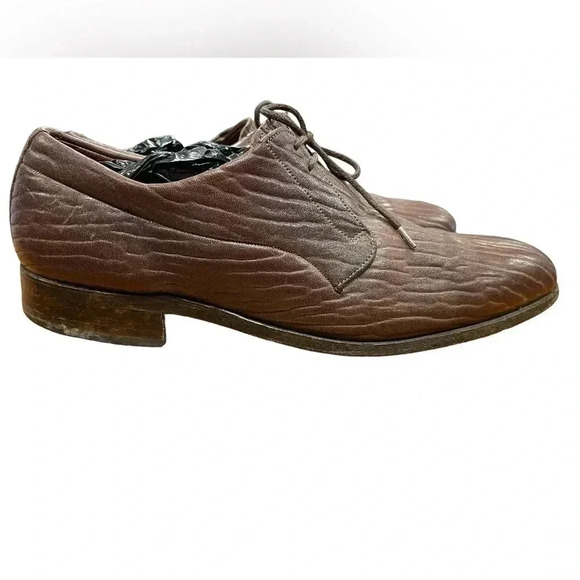 Dack’s Brown Baffin Seal Skin Oxford Shoes Size 10 - Picture 5 of 12